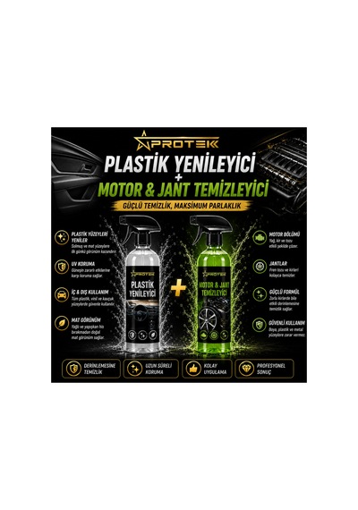 Plastik Yenileyici + Motor Jant Temizleyici