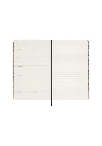 Moleskine Özel Seri Professional Silk Turuncu L Boy Tarihsiz Haft Çok Renkli