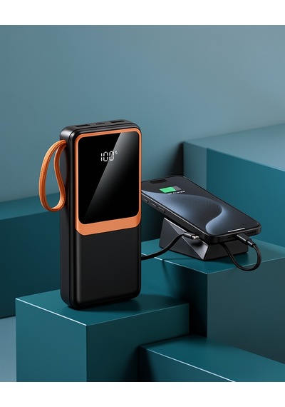 20000 Mah Dijital Göstergeli Çoklu Kablo Powerbank 20binpowerfrf-2 Çok Renkli