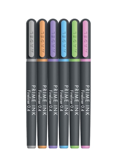 Adel Prime Ink Fineliner 6'li Pastel Klasik İnce Uçlu Kalem