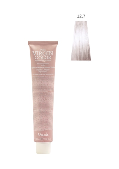 Nook Virgin Color Profesyonel Saç Boyası 100ml-süper Açıcı İncimsi Sarı/ Platin 12.7-super Kristal