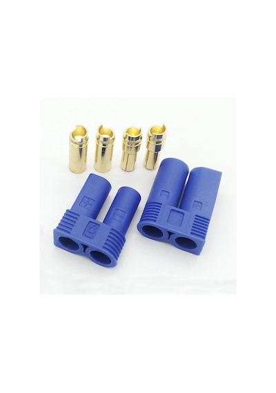 Robizstore Ec5 Dişi Erkek Konnektör Çifti 5Mm Altın Banana Tip 100A Rc Lipo