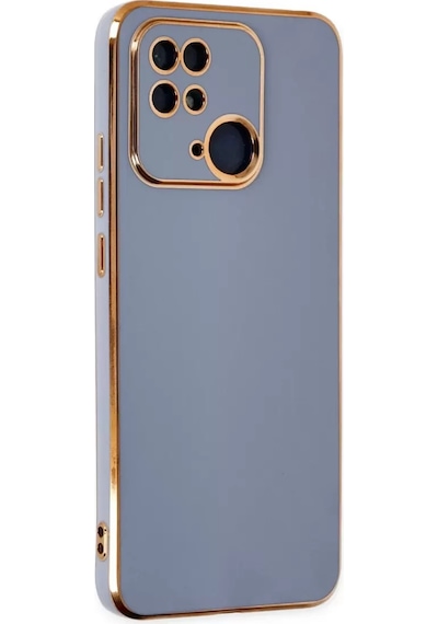 Newface Xiaomi Redmi 10c Kılıf Volet Silikon - Mavi