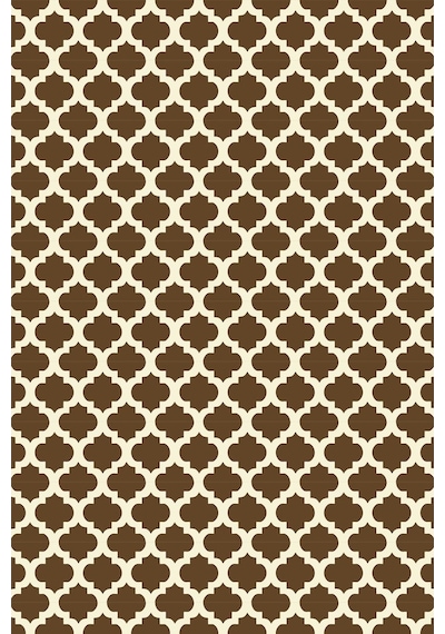 Yamalıhome Style M7503Moda Maça Kahve 80X150 Cm Baskı Kilim
