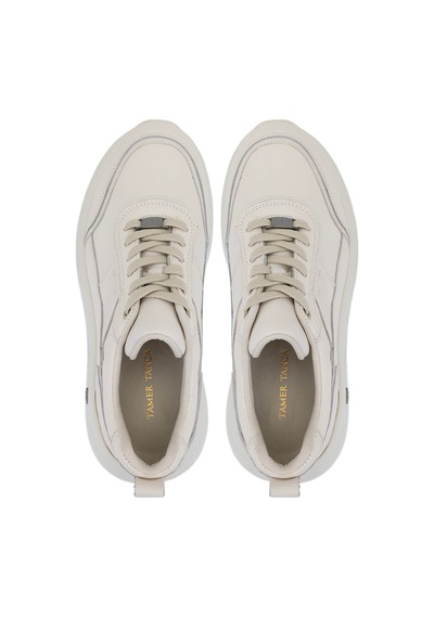 Tamer Tanca Erkek Hakiki Deri Beyaz Sneakers & Spor Ayakkabı 298 3160-30219 Erk Ayk Sk25-26 Kırık Beyaz Beyaz