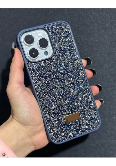 Apple Uyumlu iPhone 11 Sw İnce Taşlı Elmas Işıltılı Telefon Kılıfı