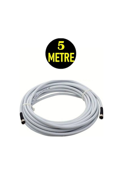 Usin RG6 U4 Full HD 3D 4K Anten TV Çanak Uydu LNB Kablosu 5 METRE