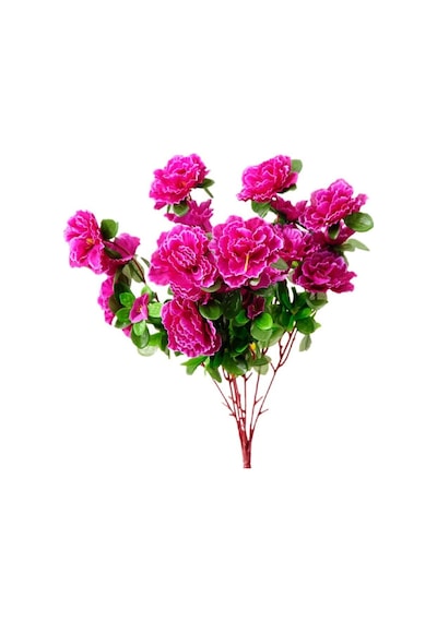 Yapay Çiçek Mor Açelya Demeti 7 Dallı 33*20cm