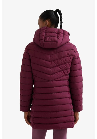 Defacto Defactofit Su İtici Regular Fit Kapüşonlu Şişme Parka Mont C6035ax25wnbr232 Bordo-br232