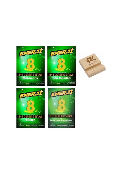 Palme Lgs 8. Sınıf Enerji Matematik Fen Bilimleri Türkçe Ve İnkılap 8+8 Deneme Sınavı 4lü Set