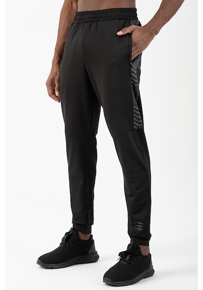Maraton Sportswear Regular Erkek Ribana Paça Basic Siyah Eşofman Altı 21001 Siyah