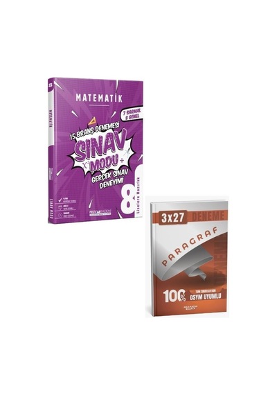 Pruva 2027 8. Sınıf Matematik Branş Denemesi+ Anka Paragraf
