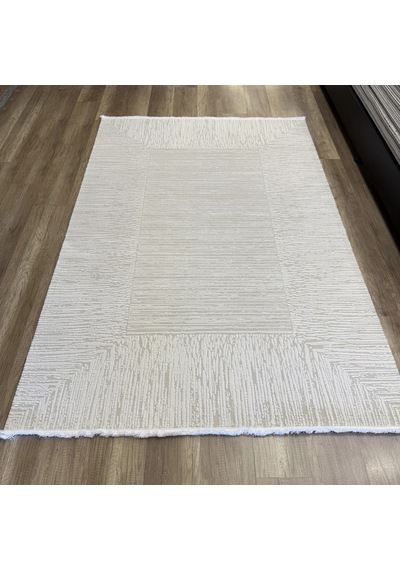 Hoom Rugs Sembol 2906 Krem Akrilik Dayanıklı Makine Halısı