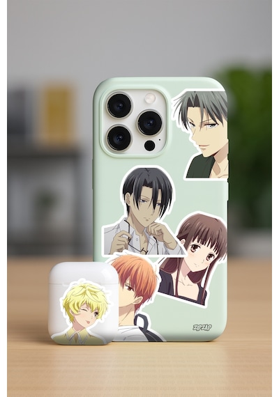 Fruits Basket Anime Telefon Laptop Bullet Journal Sticker Paketi 25 Adet Çok Renkli