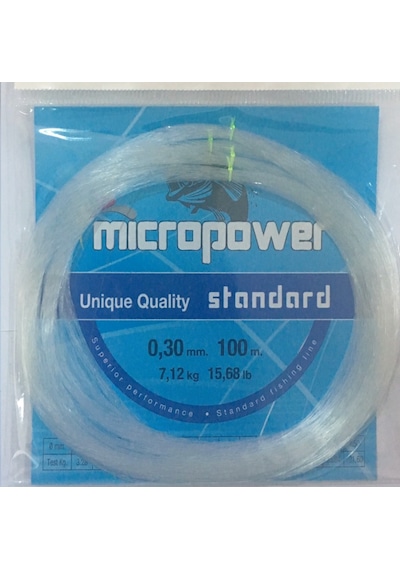 Mıcropower Standard 100mt Byz Poşet Misina 0,30mm