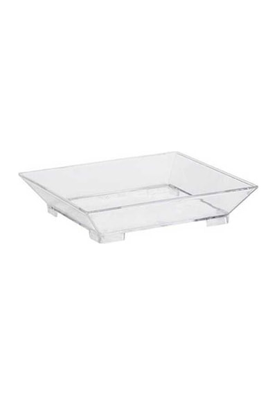 Kristal Kare Mini Tabak Şeffaf 60 Mm - 50 Adet N11.878