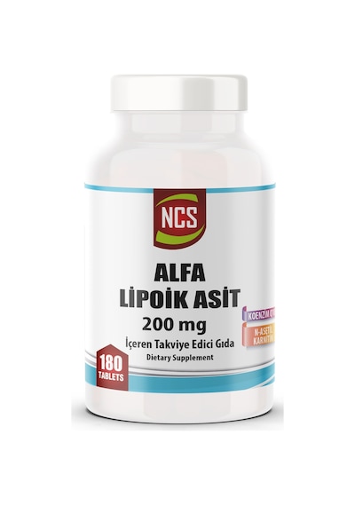L-carnitine Alpha Lipoic Acid 200 Mg Coenzyme Q10 100 Mg 180 Tablet