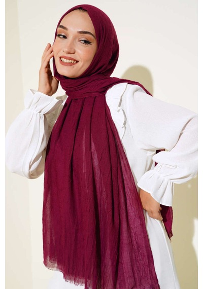 Bambu Şal Tesettür, Pamuklu, Hafif, Rahat, Şık, Yüksek Kalite, Hijab, Shawl, Original, Lux Vişne