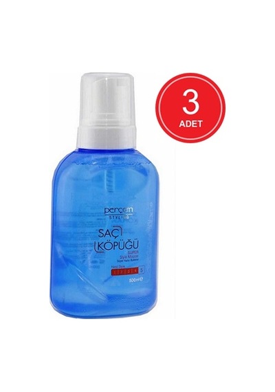 Perçem Süper Kalıcı Bukleler Yapan Sıvı Saç Köpüğü 3 x 500 ML