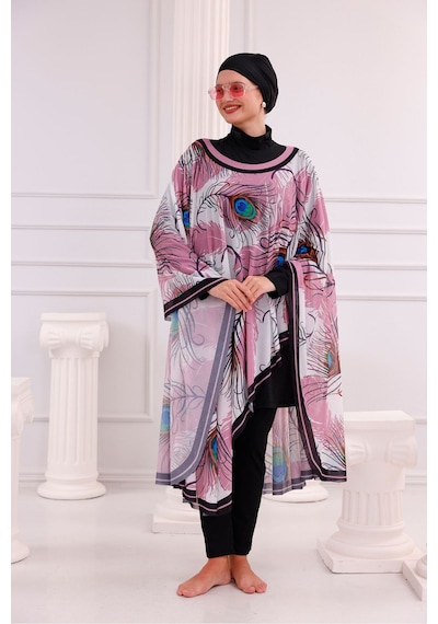 Tarzını Seç Kimono Pareo - Tesettür Pareo - Ege Model 240x135 Cm Çok Renkli