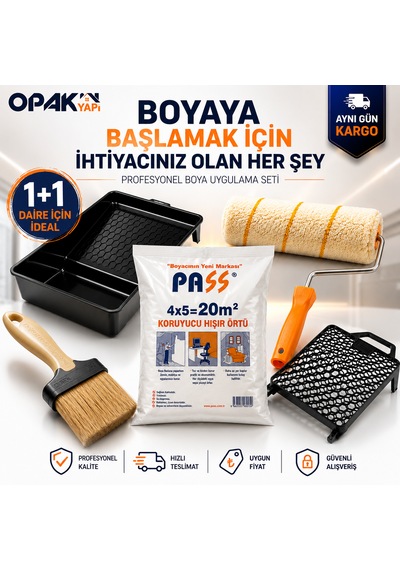 1+1 Daire Boya Başlangıç Seti Boyaya Başlamak İçin İhtiyacınız Olan Her Şey