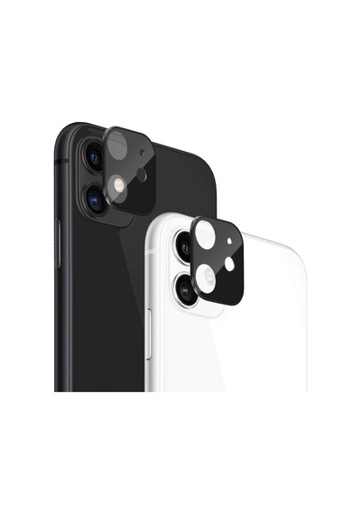 Apple iPhone 11 6.1'' Kamera Lens Koruma Camı V2 Siyah iPhone 11 İle Uyumlu Ekran Koruyucu Diğer