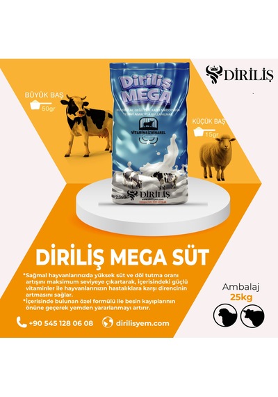 Diriliş Megasüt 25 Kg Yem Katkı