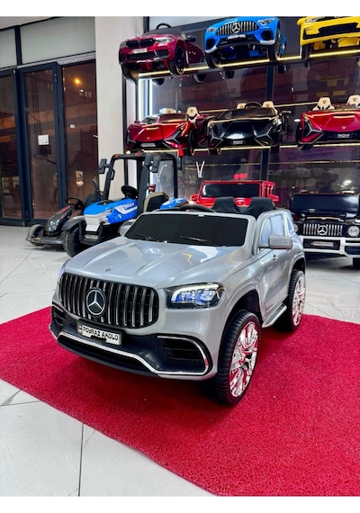 Poyraz Akülü Mercedess Suv Akülü Araba 0-7yaş Özel Plaka Gri