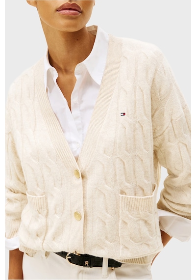 Tommy Hilfiger Bayan Hırka Ww0ww43089 Adk Bej Bej