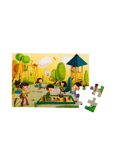 40 Parça Yer Puzzleparkta