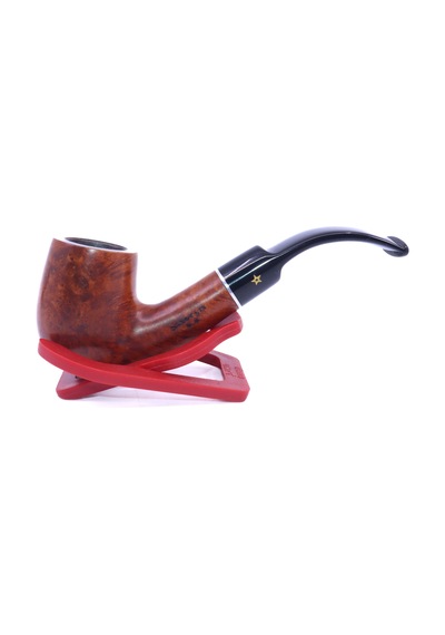 Şahin Sarı Yıldız Mod X160 Bent Billiard 9mm Filtreli Akrilik Saplı Pipo 237206