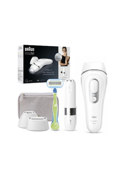 Braun Ipl Silk Expert Pro 3, Evde Tüy Alma, Çanta, Venus Tıraş Makinesi, 2 Başlık İle, Pl3136