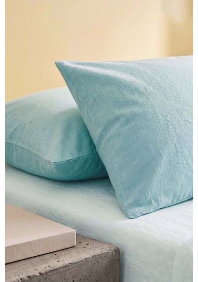 Mint Pamuklu 2'li Yastık Kılıfı 50x70 Cm