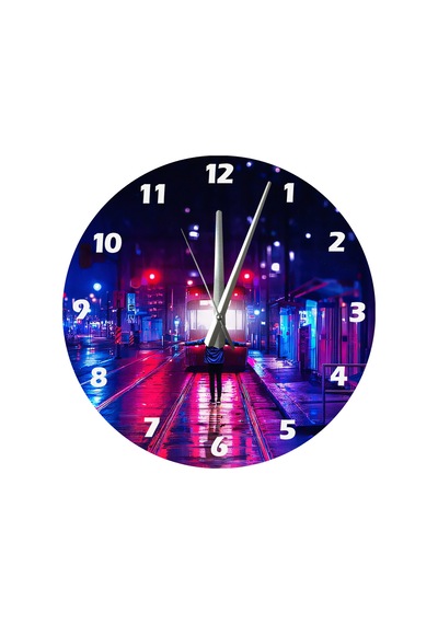 Ti-play Dur Gitme 30x30cm Akrilik Dekoratif Modern Duvar Saati ÇOk Renkli