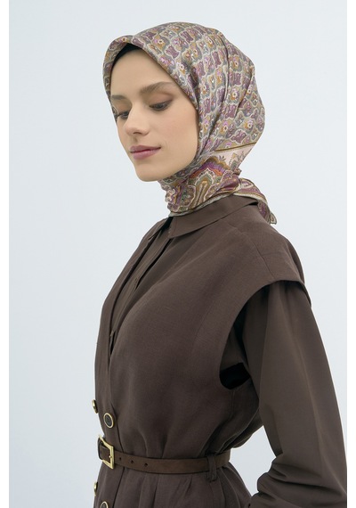 Armine Saf İpek Sura Eşarp-2026 İlkbahar-yaz- 951800d Gül Kurusu