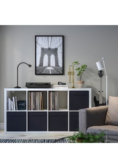 Ikea Dröna Kutu, Siyah, 33x38x33 Cm