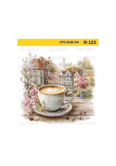 Ütü İle Rub On Transfer Kağıdı R-123 30x30 Cm