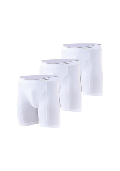 Blackspade 9683 Erkek Tender Cotton 3 Lü Beyaz Boxer Beyaz