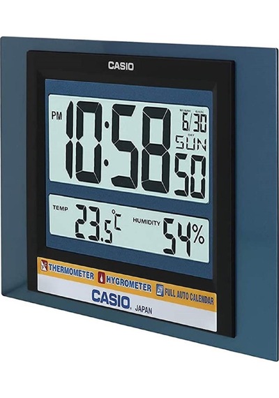 Casio Id-16s-2df Dijital Termometreli Nem Ölçer Masa Ve Duvar Saati
