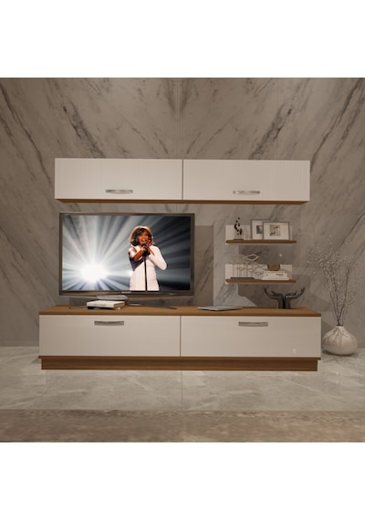 Decoraktiv Eko 5b Slm Std Tv Ünitesi Tv Sehpası Ceviz - Beyaz