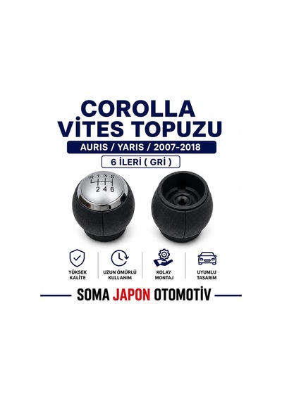 Corolla 2007 2018 6 İleri Auris Yaris Gri Vites Topuzu
