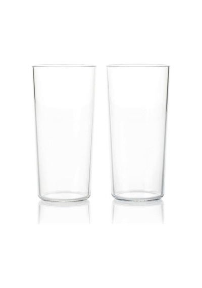 Royal 2'li Bardak Seti 400 Ml Şeffaf Su Bardağı Turuncu