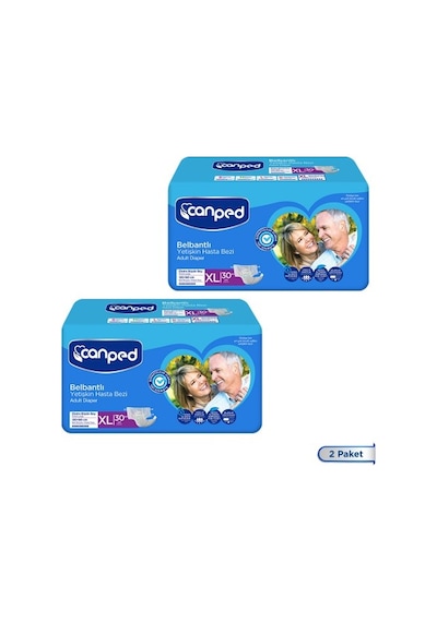 Canped Belbantlı Hasta Bezi Extra Büyük Boy Large 60lı XL