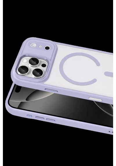 Apple iPhone Uyumlu,  17 Pro Magsafe Kapak - Mor
