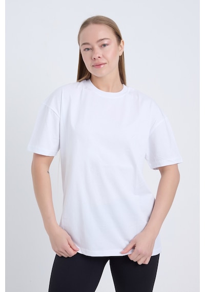 Velvoria Unisex Oversize Basic 3'lü Siyah Beyaz Bej Renk T-shirt Çok Renkli1