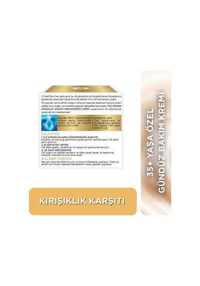 L'Oreal Paris Yaş Uzmanı 35+ Kırışıklık Karşıtı Nemlendirici Gündüz Yüz Kremi 50 ML