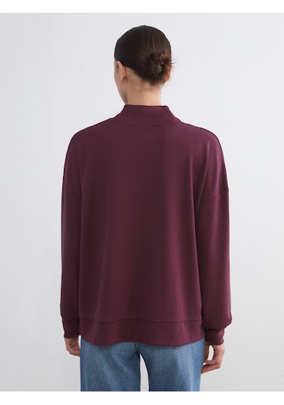 Lcw Comfort Mürdüm Dik Yaka Kadın Sweatshirt