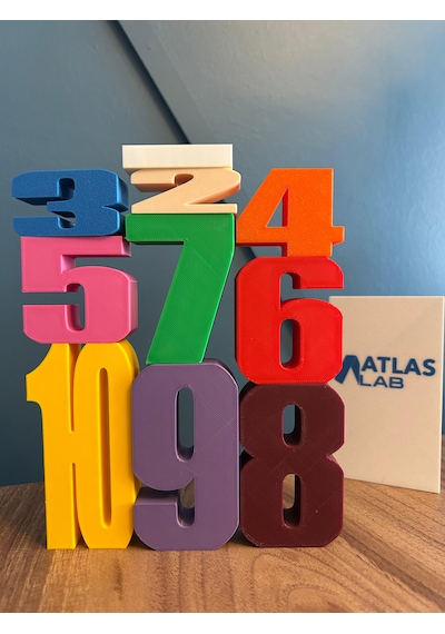 Sayı Blokları - Montessori Toplama Blokları - Eğitici Oyuncak