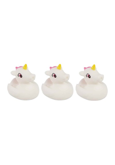 Unicorn Bebek Banyo Oyuncağı Seti - Unicorn Vinil Figürler 3'lü