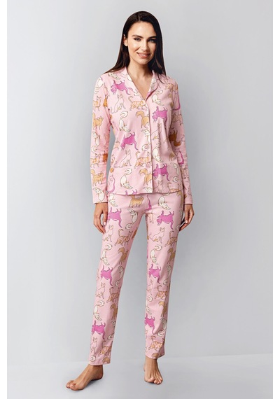 Rolypoly Kadın Pembe Gömlek Pijama Rp3711-s-v2 Pembe